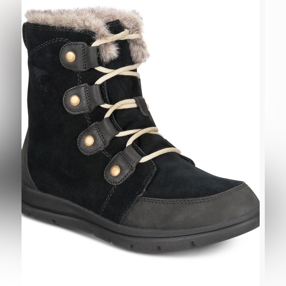 Sorel Black dark explore Joan Women's Winter Boots